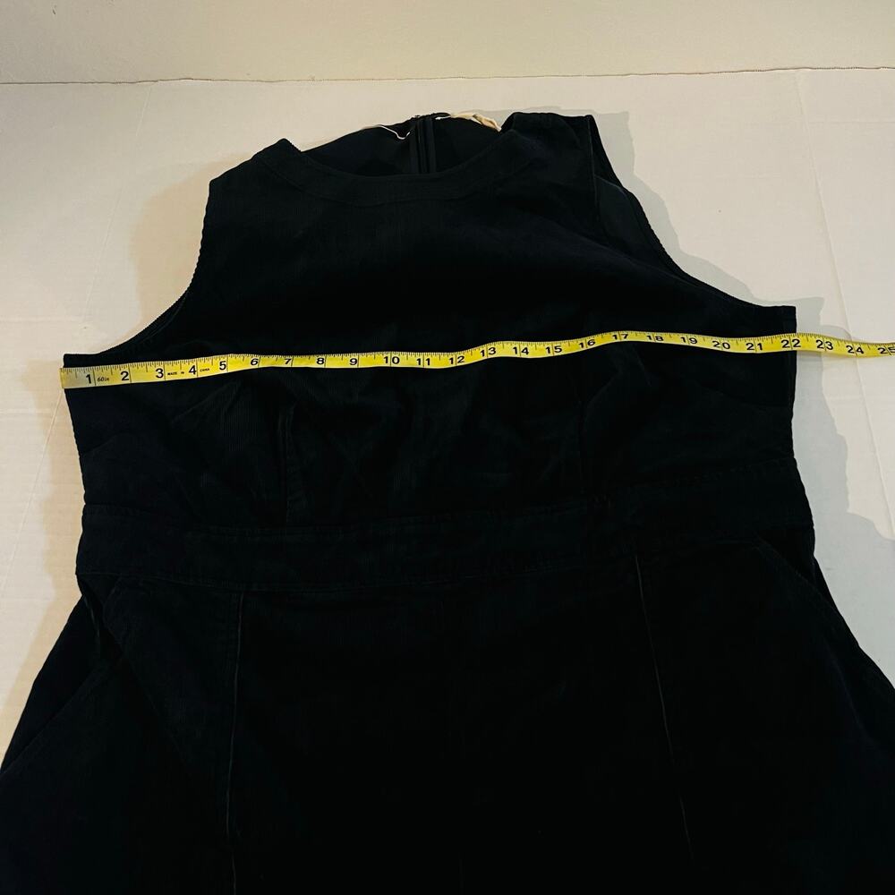 Boden Navy Midi Pinafore Dress with White Lace Sleeve Top - Picture 8 of 10